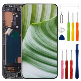 [with Frame] SWARK New TFT LCD Touch Screen Digitizer Assembly for1 with Upgraded Repair Tools Kit-NO Fingerprint Function