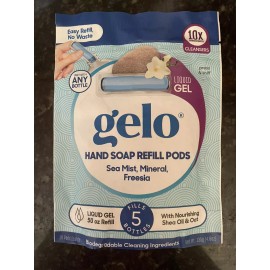 Gelo Foaming Hand Soap Refill Pods Sea Mist, Mineral & Freesia- 10 Ct - 50 Oz.