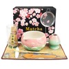 Mint Pink 8Pcs Matcha Whisk & Bowl Starter Kit Microwave