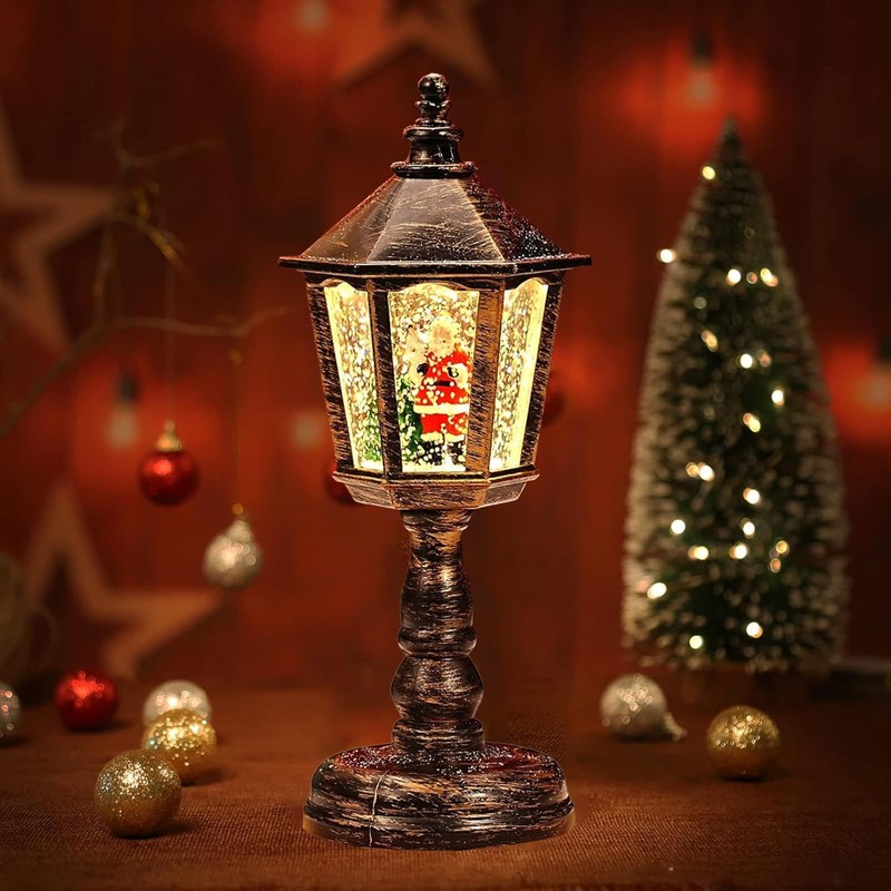 Christmas Snow Globe Lantern with Music (Snow Lantern B)