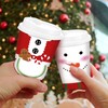 Gerrii 100 Set Christmas Paper Cups Disposable 12 oz with
