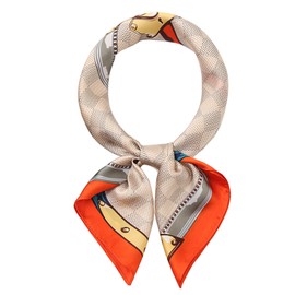 CODCOS 27.5 Inch Silk Feeling Scarf for Women Square Satin Head Scarf Hair Wrap Bandana