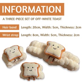 NJCXOLA Spa Stirnband zum Waschen Gesicht Wristband Set， mit 2 Handgelenkband Schwamm weiches Frottee Make-up Hautpflege Anti-Rutsch-Stirnband für Damen -Beige