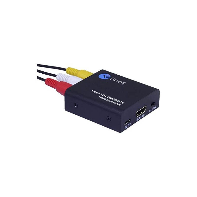 ESPOT HDMI to Composite AV RCA Converter (with manufacturer's warranty