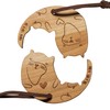 Mr. & Mrs. Panda Couple Key Ring Otter Circle, neutral