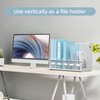 SUPEASY Desk Organizers Metal Desk Magazine File Holder with 5