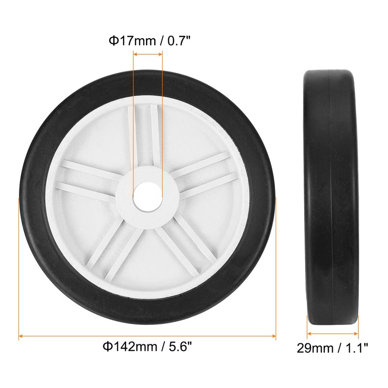 PATIKIL 5.6" Air Compressor Wheels, 2 Pack Universal Air Compressor