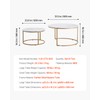 VEVOR Nesting Tables, Coffee Table Set of 2, 31.5 inch