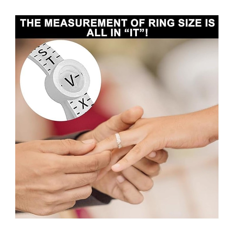 2 Pcs Adjustable Ring Sizer UK – Ring Measurement Tool