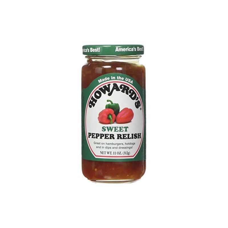 Howard's Sweet Pepper Relish,11 oz (Pack of 2)