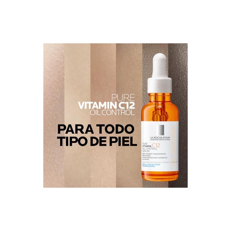 La Roche-Posay Pure Vitamin C12 Oil Control Serum Antioxidante 30ml