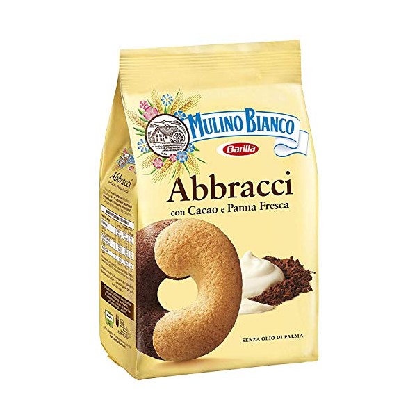 Mulino Bianco Abbracci Cookies 12.3 oz each (2 Items Per Order)