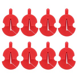 8Pcs Violin Mute Adjustable Rubber Silencer Single Hole Practice Parts Accessories Red