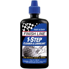 Finish Line 1-Step Bicycle Chain Cleaner & Lubricant 4oz Squeeze Bottle