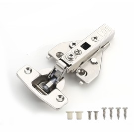 Furniware 2 Pack Face Frame Soft Close Hinges, 4D Adjustment Speed ​​Control, Soft Close Cabinet Hinges, Stainless Steel Concealed Cabinet Door Hinges for Kitchen Cabinets Hinges - 110 Degree