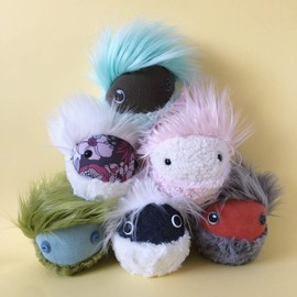 Mimbleball The Cuddly Comforting Plush Soft Therapy Toy Worry Monster for Young and Old (IVIE)