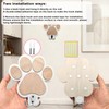 Rustic Wooden Dog Leash Holder Wall Decoration, Cute 3D Puppy