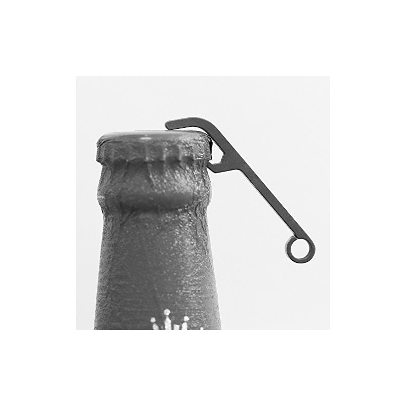Xthel Ultra-Lightweight Titanium Keychain Bottle Opener with Key Ring |