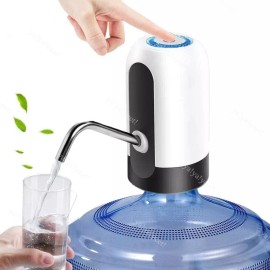 Unbranded Automatic Universal Rechargeable Water Dispenser Pump USB Power Switch White