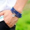 Unbranded 108 Mala Beads Prayer Lapis Lazuli Necklace Multi Strands