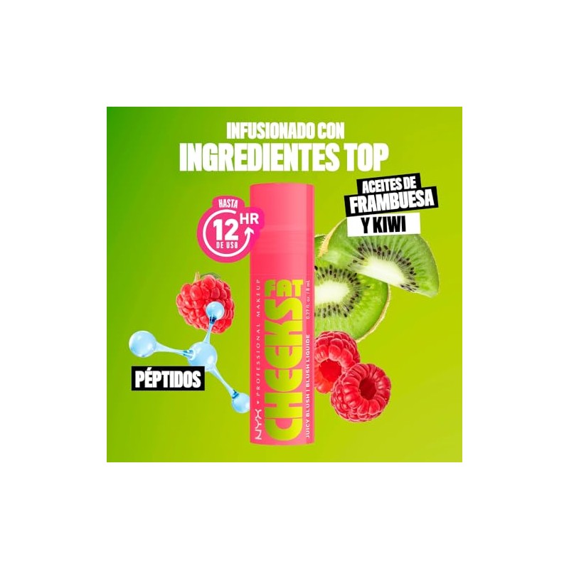 Nyx Professional Makeup Fat Cheeks Blush Tono Bouncin Berry Rosa