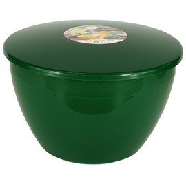 Just Pudding Basins 4 Pint Large Bowl with Lid for Steaming and Mixing Durable Plastic Dishwasher Safe Colour Emerald Green