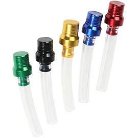 ESEWALAS 5PCS Motorcycle Gas Tank Air Vent Cap, Car Accessories Breathing Tube Hose Two-Way Fuel-Saving Breather Cap for Off-Road Motorcycle, ATV, Dirt Bike