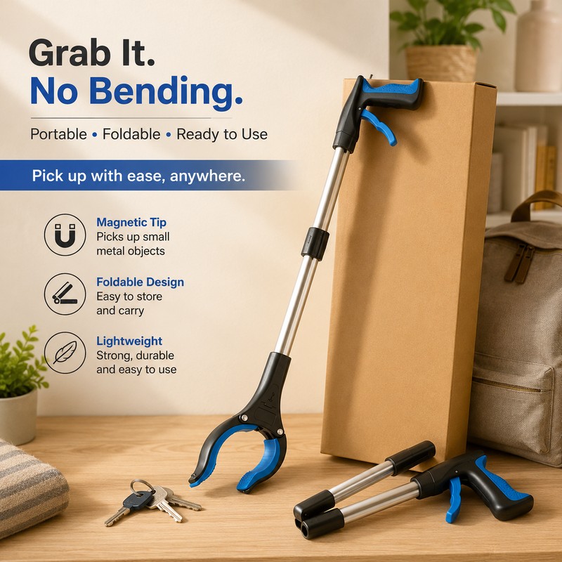 32-Inch Foldable Grabber Tool for Home & Outdoor Use –