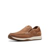 Clarks Men's Sailview Step Loafer, Light Tan Nubuck, 9