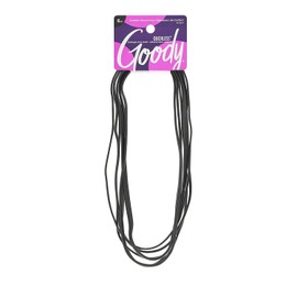 Goody - Cinta para la cabeza de pelo fino sin bucle, color negro, 6 unidades
