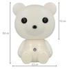 Westcott Lightbuddies Lampe Bär Bruno, LED-Nachtlicht für Kinder mit Akku