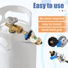 Aekops Propane Tank Adapter with Gauge Converts POL LP Tank