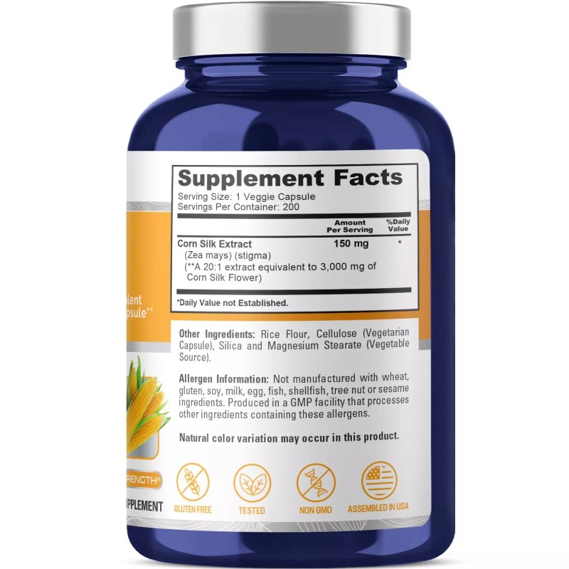 NusaPure Corn Silk Extract 3,000 mg per caps - 200