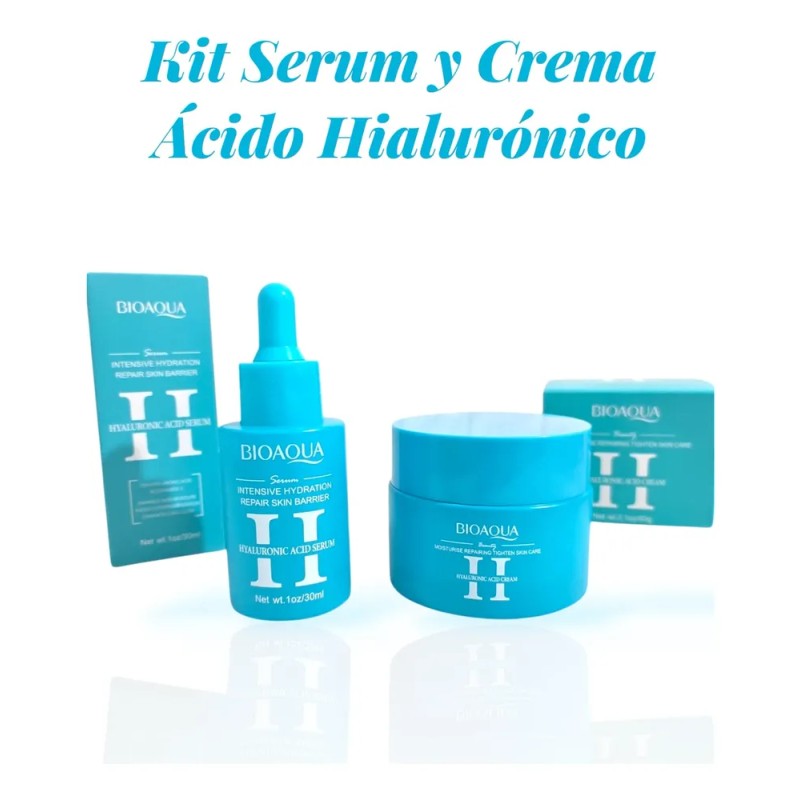 Kit Facial Bioaqua Ácido Hialurónico Sérum Y Crema