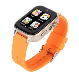 Smart Watch for Kids 4-12 Years Old,HD Kids Smart Watch with Dual Cameras,Games Camera Alarm Video Music Player Pedometer Flashlight Birthday Gift for Boys Girls (Orange)