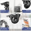 Side Mount Plate Caster Wheels - Thickened L-Shaped Mounting ，Heavy