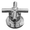 Par De Manerales De Zinc Cromados Para Regadera Meer Acabado