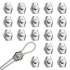 Hsrag 20 Pcs M3 Wire Rope Clamps - Single Bolt
