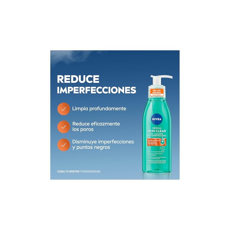 Nivea Derma Skin Clear Gel Limpiador Anti Imperfecciones 150 Ácido