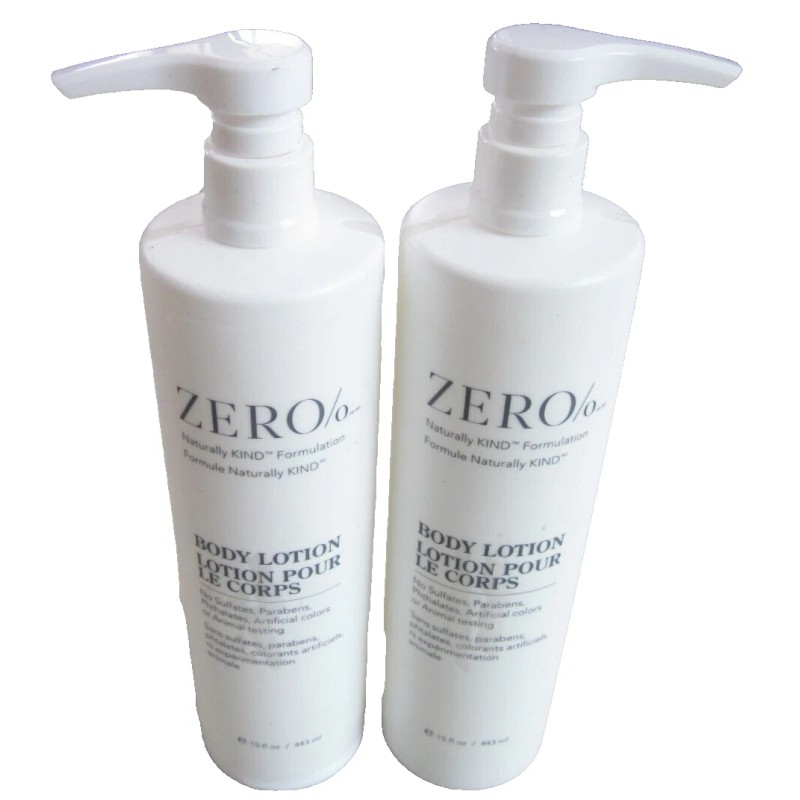 Zero% 2 Bottles Zero% Gilchrist & Soames BODY LOTION Naturally