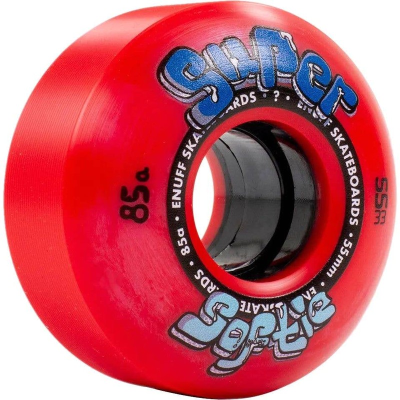 ENUFF Super Softie Wheels Wheels, Adults Unisex, Red (Red), 55