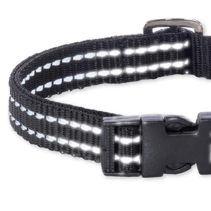 Pet Passion Adjustable Reflective Dog Pet Collar for Small, Medium