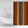 Huotupsine Farmhouse Burnt Orange Brown Shower Curtain Set - Extra