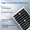 ACOPOWER 12V 20W 5A Solar Charge Kit,20W Monocrystalline Solar Panel