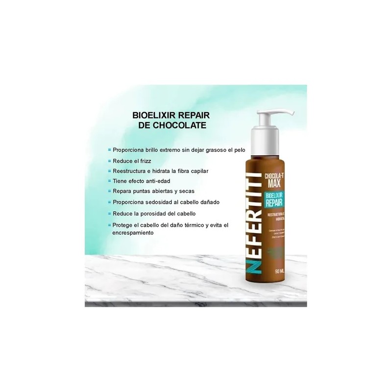 Tratamiento Para Cabello Maltratado Bioelixir Chocola-t Nefertiti 90ml