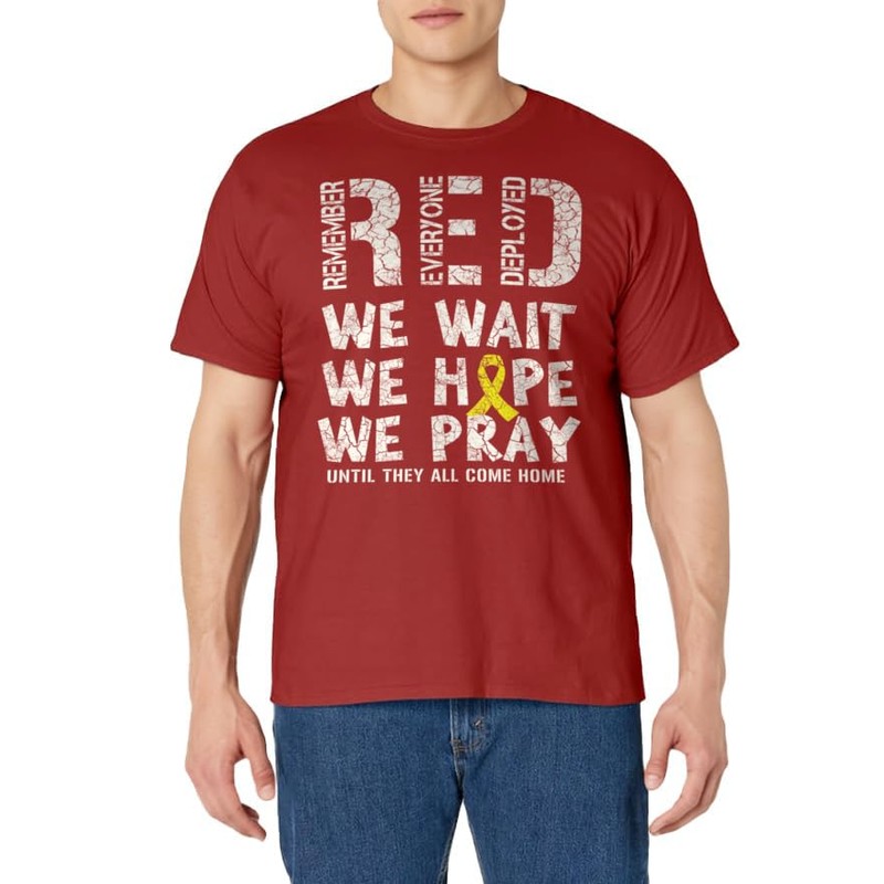 Remember Everyone Deployed - Red Friday Military T-Shirt