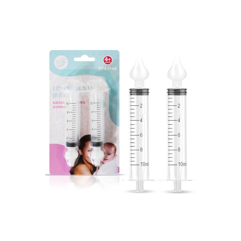 2 Enjuagues nasales para bebés en color transparente. 2 PACK!