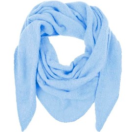Glamexx24 Women's Triangular Scarf Women's Neckerchief Warm Knitted Scarf Cuddly Winter Scarf in Many Colours Soft Comfortable to Wear, sky blue