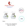 Feronia Packaging Gift Wrap Round Bottom Cellophane Bags 2 Pack