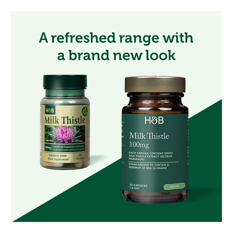 Holland & Barrett Milk Thistle 100mg 60 Capsules